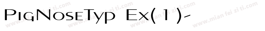 PigNoseTyp Ex(1)字体转换